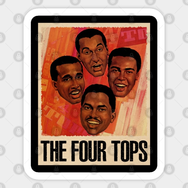 Classic Motown Vibes The Tops Band Resonating in Your Wardrobe Sticker by HOuseColorFULL